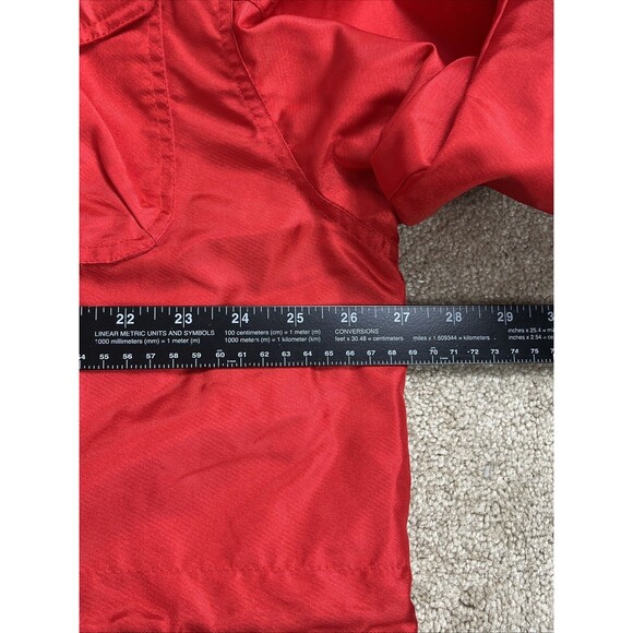Vintage 90s Descente Oversized Ski Shell Jacket Red Missing Sz Tag Fits XL/2XL - Picture 11 of 16